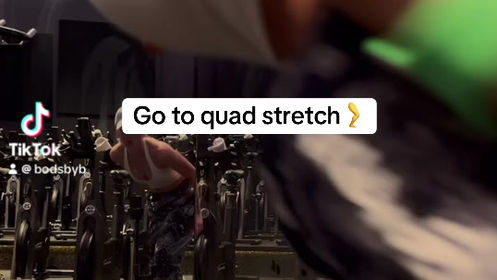 Quad stretch + T spine rotation
